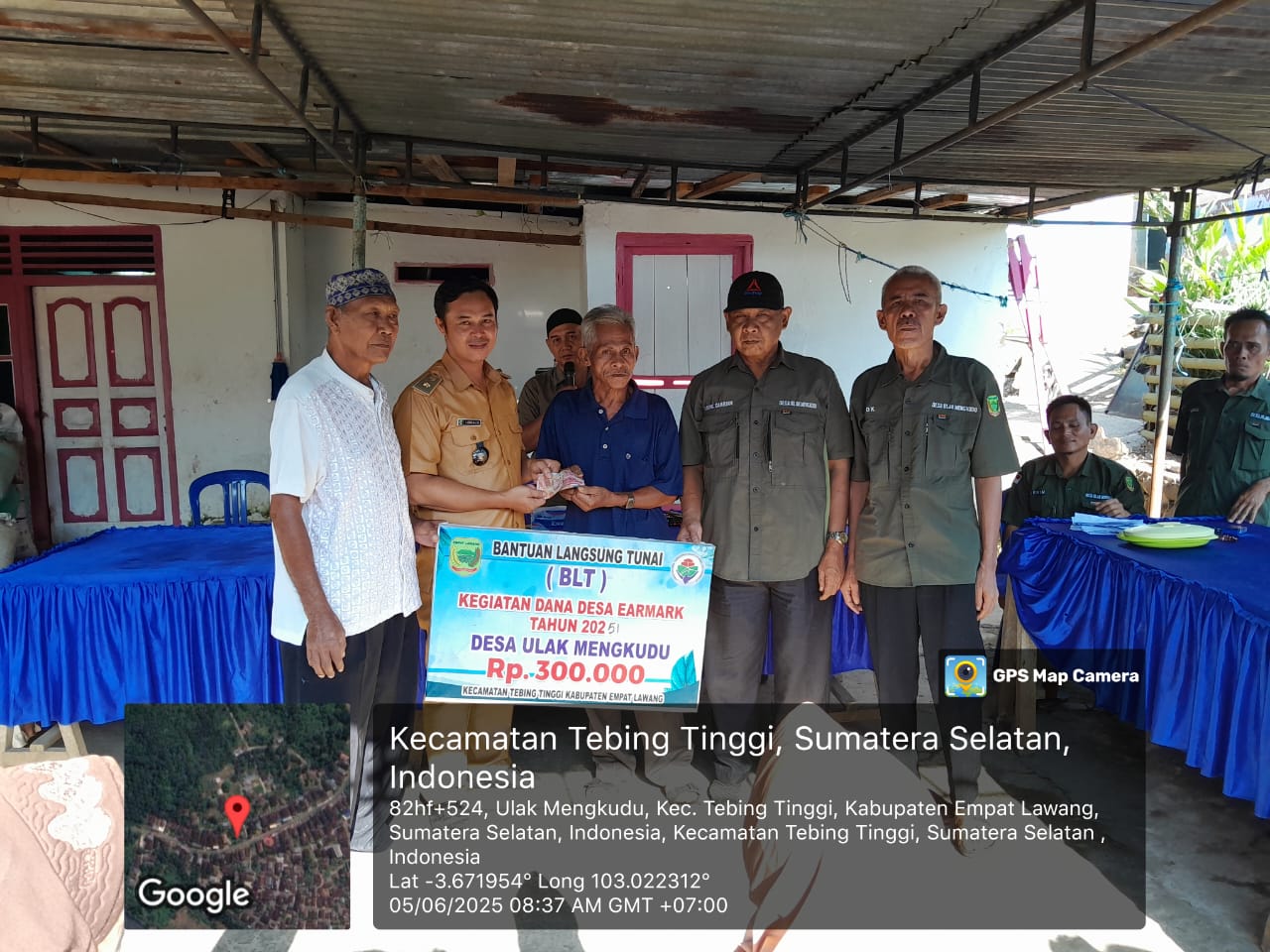 Pemerintah Desa’ Ulak Mengkudu Sukses Laksanakan Pembagian BLT,,