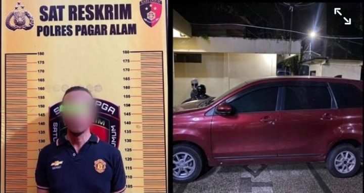 Diduga Gelapkan Mobil Rental Milik Polisi ASN Pemkab Empat Lawang Diamankan Polres Pagar Alam